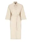 Peserico Dresses In Neutral