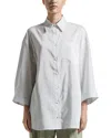 Peserico Drop Shoulder Blouse In Eucalyptus