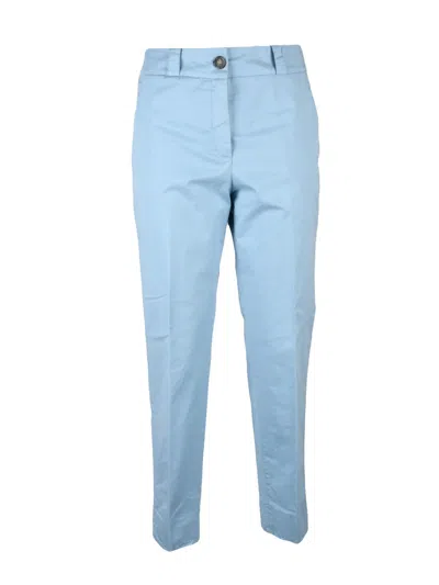 Peserico Easy Cotton Stretch Trousers - Light Blue