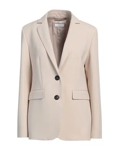 Peserico Easy Peserico Woman Blazer Beige Size 6 Polyester, Viscose, Cotton, Elastane In Beige