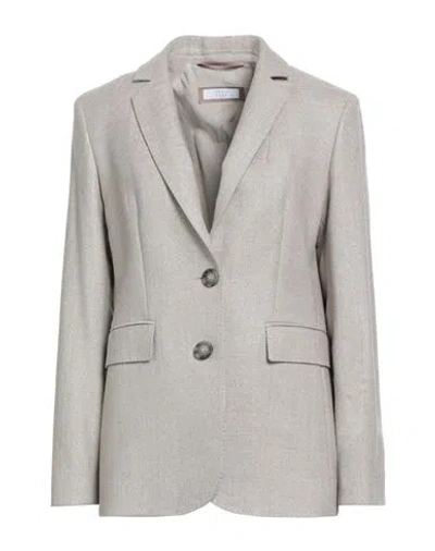 Peserico Easy Woman Blazer Beige Size 8 Virgin Wool, Polyester, Polyamide, Elastane In Brown