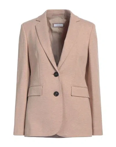 Peserico Easy Peserico Woman Blazer Light Brown Size 6 Cotton, Nylon In Beige