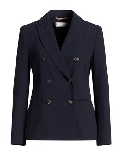 Peserico Easy Woman Blazer Midnight Blue Size 10 Polyester