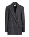 Peserico Easy Woman Blazer Midnight Blue Size 6 Wool, Polyester, Viscose, Polyamide, Elastane