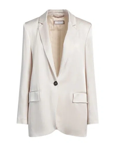 Peserico Easy Woman Blazer Off White Size 10 Acetate, Viscose In Off White