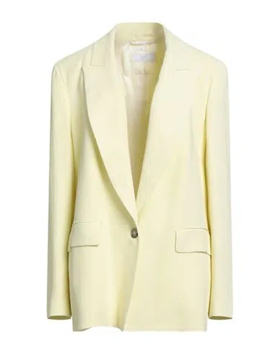 Peserico Easy Woman Blazer Pastel Yellow Size 12 Viscose, Elastane