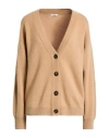 Peserico Easy Woman Cardigan Camel Size 6 Merino Wool, Wool, Cashmere, Polyester In Brown