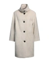 Peserico Easy Woman Coat Cream Size 6 Wool, Polyamide, Mohair Wool, Alpaca Wool In White