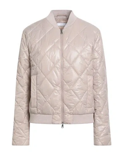 Peserico Easy Woman Jacket Beige Size 10 Polyamide, Cotton