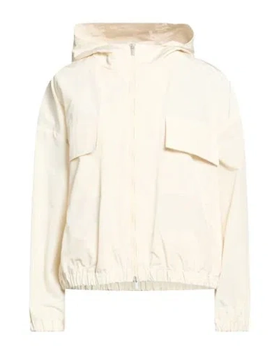 Peserico Easy Woman Jacket Beige Size 6 Cotton, Polyamide In Neutral