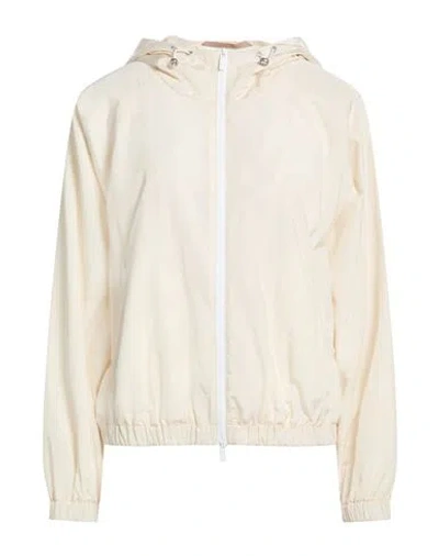 Peserico Easy Woman Jacket Cream Size 6 Polyamide, Cotton In White