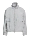 Peserico Herringbone-pattern Bomber Jacket In Gray