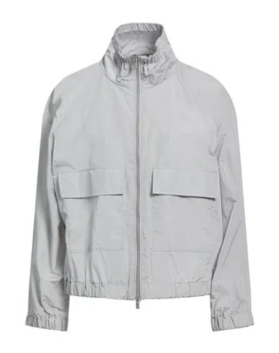 PESERICO PESERICO EASY WOMAN JACKET LIGHT GREY SIZE 6 POLYAMIDE, COTTON