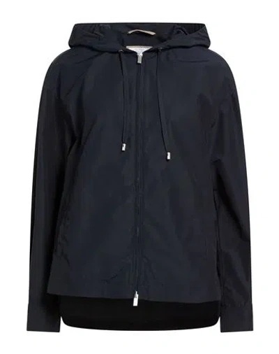 Peserico Easy Woman Jacket Midnight Blue Size 6 Cotton, Polyamide