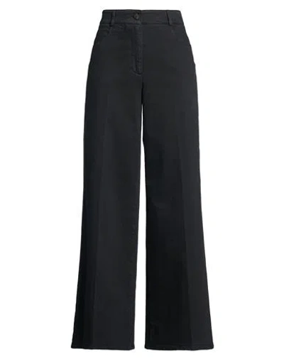 Peserico Easy Woman Jeans Black Size 6 Cotton, Elastane
