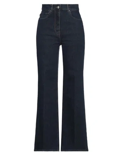 Peserico Easy Woman Jeans Blue Size 6 Cotton, Elastane