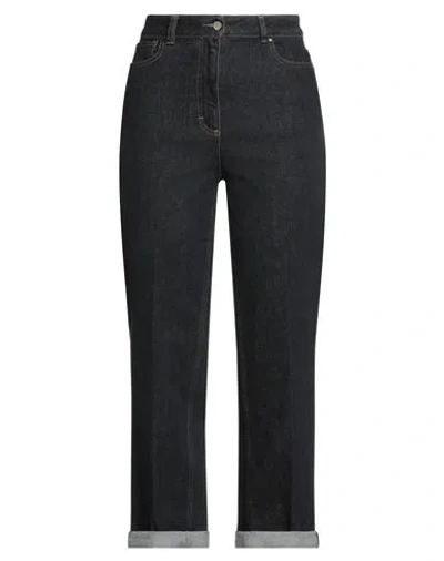 Peserico Easy Woman Jeans Blue Size 6 Cotton, Elastane