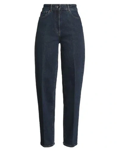 Peserico Easy Woman Jeans Blue Size 6 Cotton, Elastane