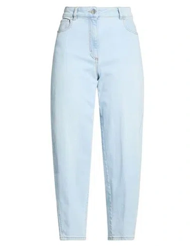 Peserico Easy Woman Jeans Blue Size 6 Cotton, Polyester, Elastane