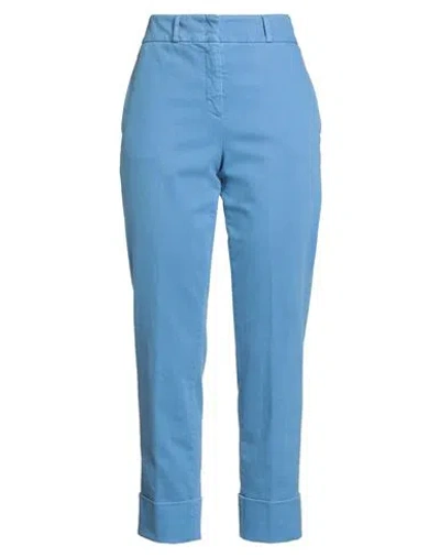 Peserico Easy Woman Jeans Light Blue Size 6 Cotton, Elastane