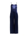 Peserico Easy Woman Jumpsuit Navy Size 6 Viscose In Blue