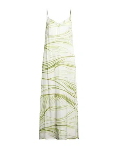 Peserico Easy Woman Maxi Dress Green Size 8 Viscose