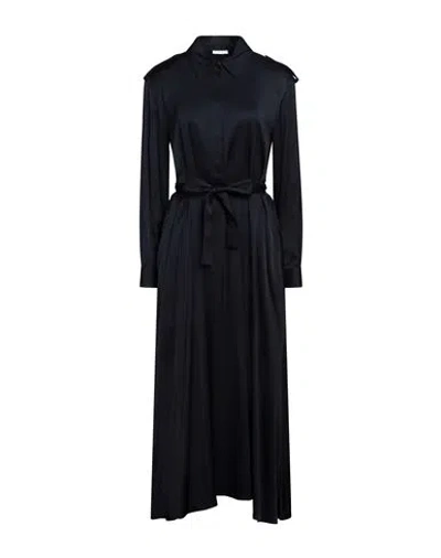 Peserico Easy Woman Maxi Dress Midnight Blue Size 8 Viscose, Elastane