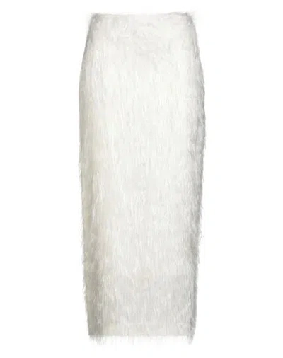 Peserico Easy Woman Maxi Skirt Ivory Size 6 Acetate, Viscose In Multi