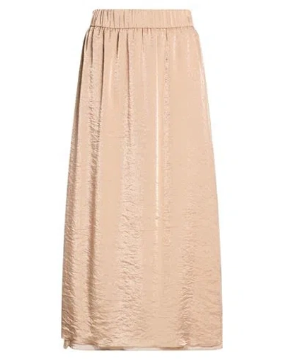 Peserico Easy Woman Maxi Skirt Sand Size 6 Polyamide, Polyester In Brown