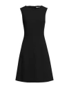 Peserico Easy Woman Midi Dress Black Size 8 Polyester, Viscose, Cotton, Elastane In Black