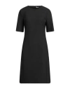 Peserico Easy Woman Midi Dress Charcoal Size 6 Polyester, Viscose, Cotton, Elastane In Gray