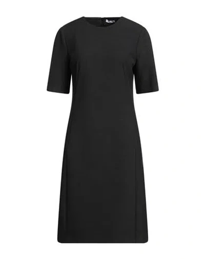 Peserico Easy Woman Midi Dress Charcoal Size 6 Polyester, Viscose, Cotton, Elastane In Gray