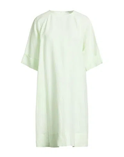 Peserico Easy Woman Midi Dress Light Green Size 6 Linen
