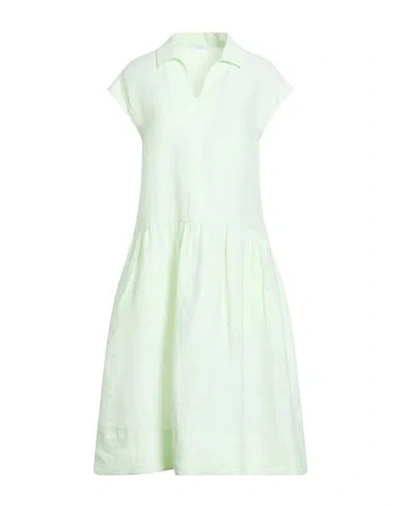 Peserico Easy Woman Midi Dress Light Green Size 6 Linen