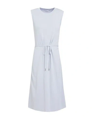 Peserico Easy Woman Midi Dress Lilac Size 6 Cotton In Purple