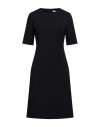 Peserico Easy Woman Midi Dress Midnight Blue Size 2 Polyester, Viscose, Cotton, Elastane In Blue