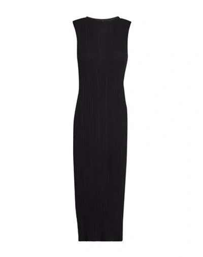Peserico Easy Woman Midi Dress Midnight Blue Size 6 Cotton