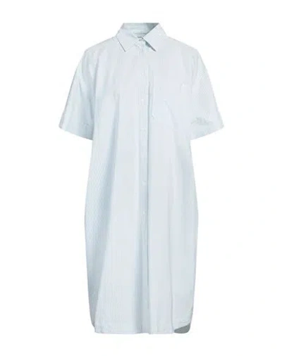 Peserico Easy Woman Midi Dress Sky Blue Size 6 Cotton