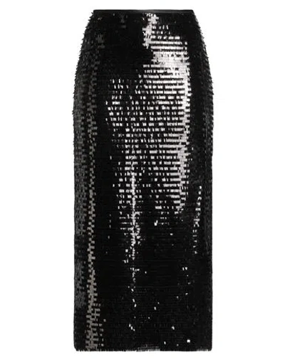 Peserico Easy Woman Midi Skirt Black Size 6 Polyester