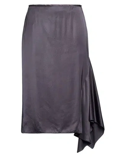 Peserico Easy Woman Midi Skirt Midnight Blue Size 6 Viscose In Brown