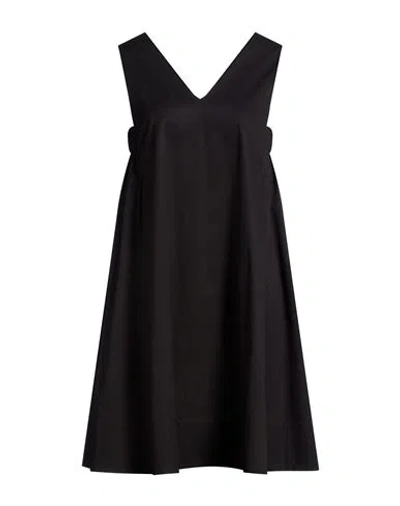 Peserico Easy Woman Mini Dress Black Size 4 Cotton, Elastane