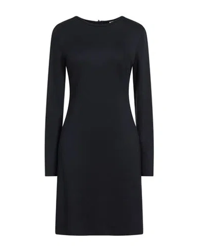Peserico Easy Woman Mini Dress Midnight Blue Size 6 Viscose, Virgin Wool, Polyamide