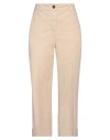 Peserico Easy Woman Pants Beige Size 4 Cotton, Lyocell, Elastane