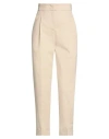 Peserico Easy Woman Pants Beige Size 2 Cotton, Elastane In Beige