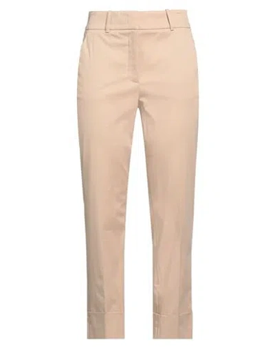 Peserico Easy Woman Pants Beige Size 4 Cotton, Elastane