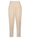 Peserico Easy Woman Pants Beige Size 14 Polyester, Viscose, Elastane In Beige