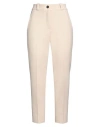 Peserico Easy Woman Pants Beige Size 2 Polyester, Viscose, Cotton, Elastane