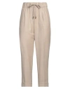 Peserico Easy Woman Pants Beige Size 6 Virgin Wool, Polyester, Polyamide, Elastane, Merino Wool In Beige