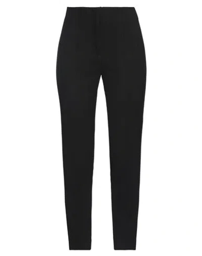 Peserico Easy Woman Pants Black Size 4 Polyester, Viscose, Cotton, Elastane