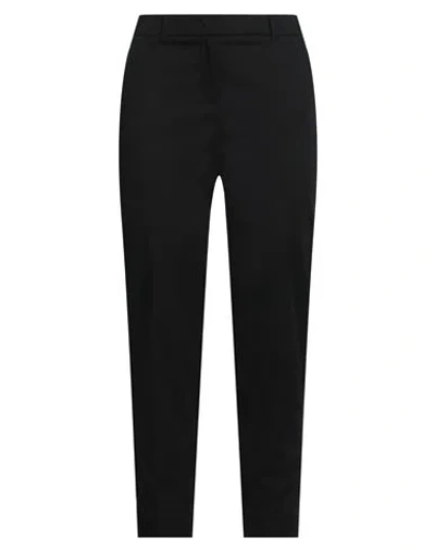 Peserico Easy Woman Pants Black Size 10 Cotton, Elastane